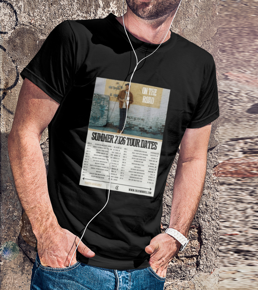 Cole Swindell On The Road Summer Tour 2026 Dates With Tickets Available T-Shirt