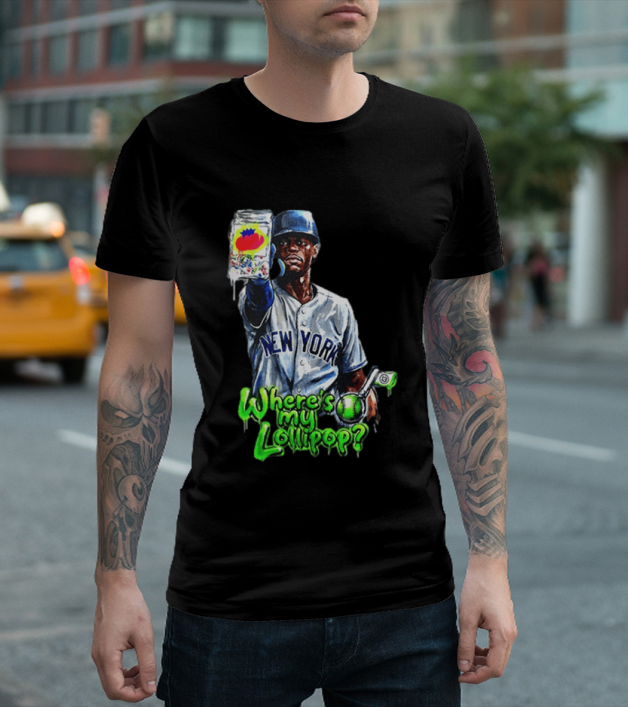 New York Mets Curtis Granderson Where's My Lollipop T-Shirt