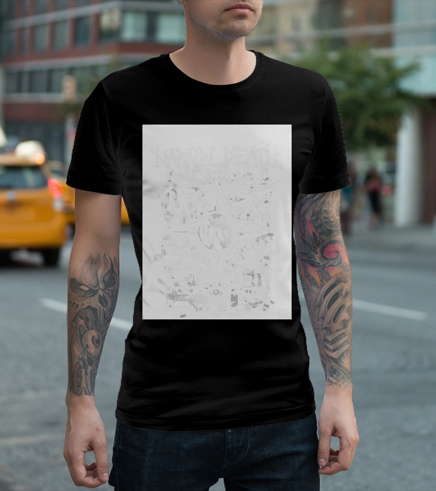 Napalm Death Night Shift Hope 2026 Tour Star Pentagram T-Shirt
