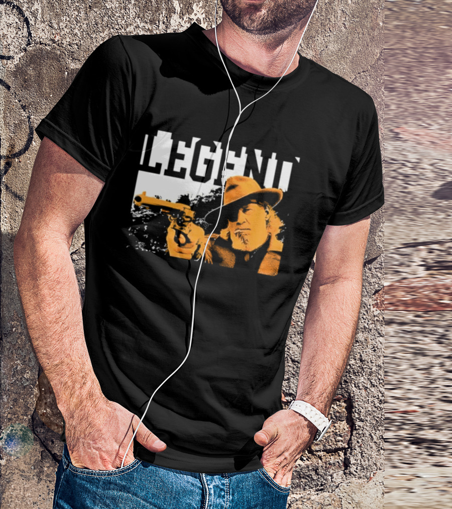 Legend Marshal Reuben J. Cogburn True Grit Icon With Hat And Gun T-Shirt