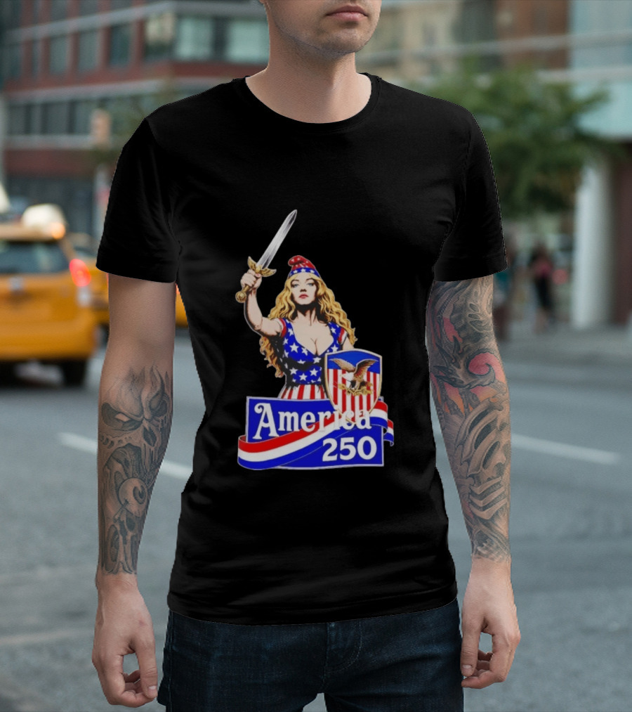 America 250 Strong Woman 4th Of July T-Shirt