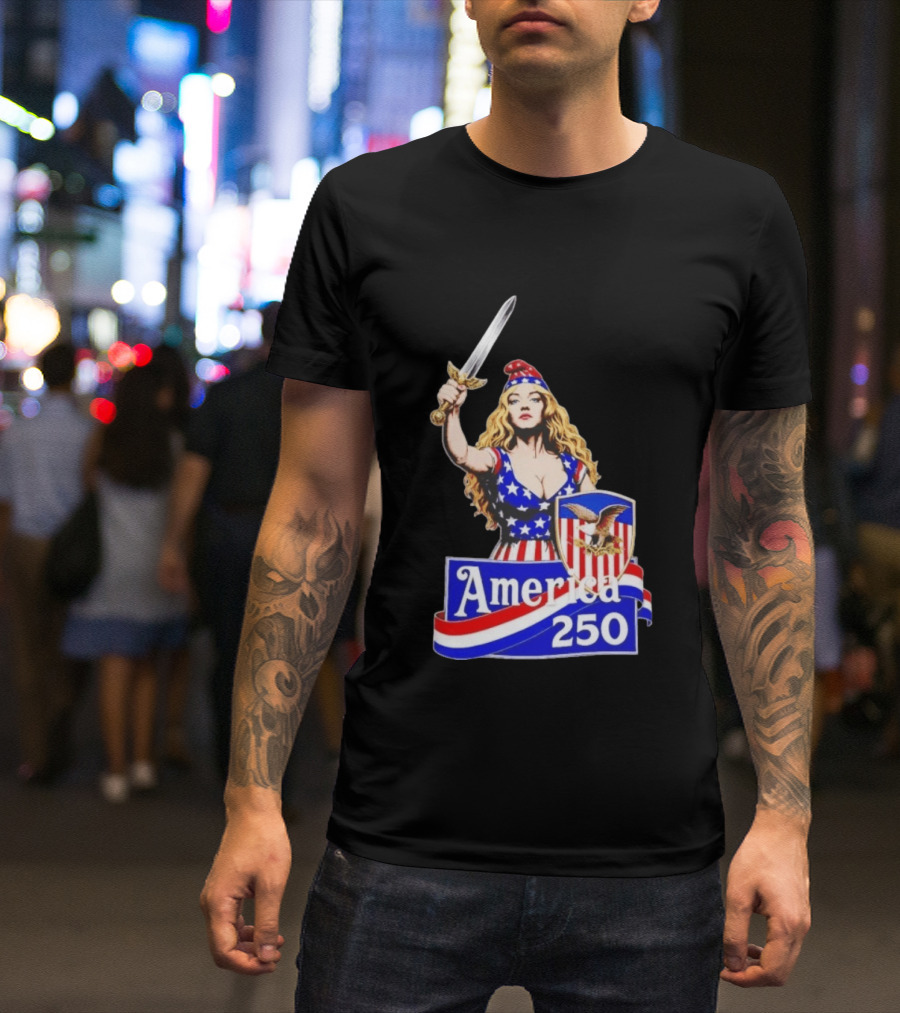America 250 Strong Woman 4th Of July T-Shirt