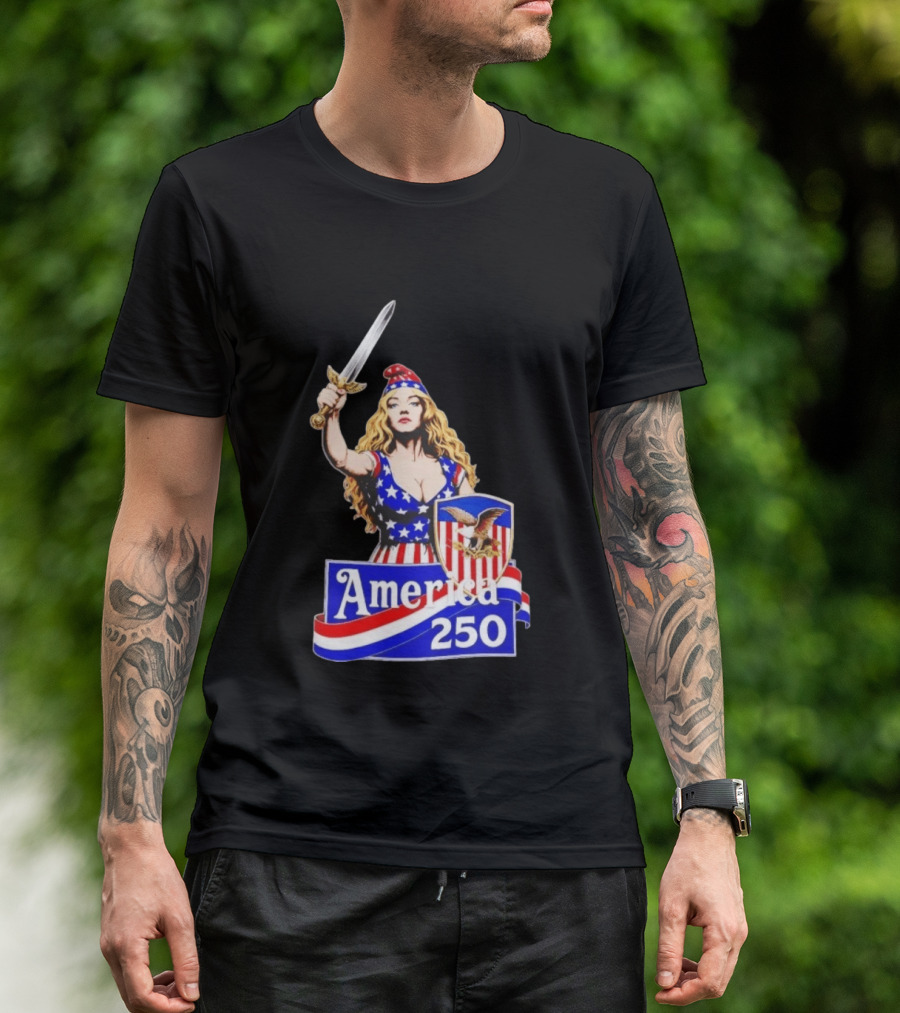 America 250 Strong Woman 4th Of July T-Shirt