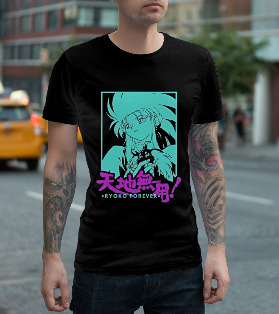 Tenchi Muyo Ryoko Forever Anime Character Illustration Gaming T-Shirt