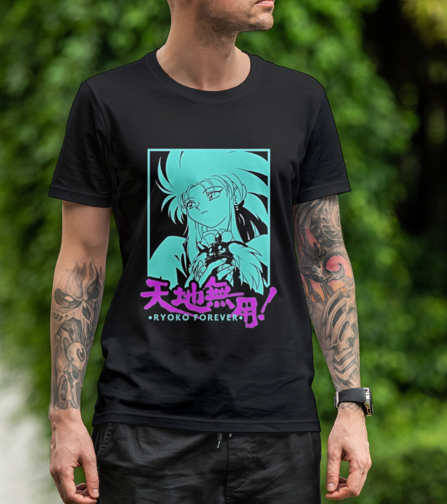 Tenchi Muyo Ryoko Forever Anime Character Illustration Gaming T-Shirt
