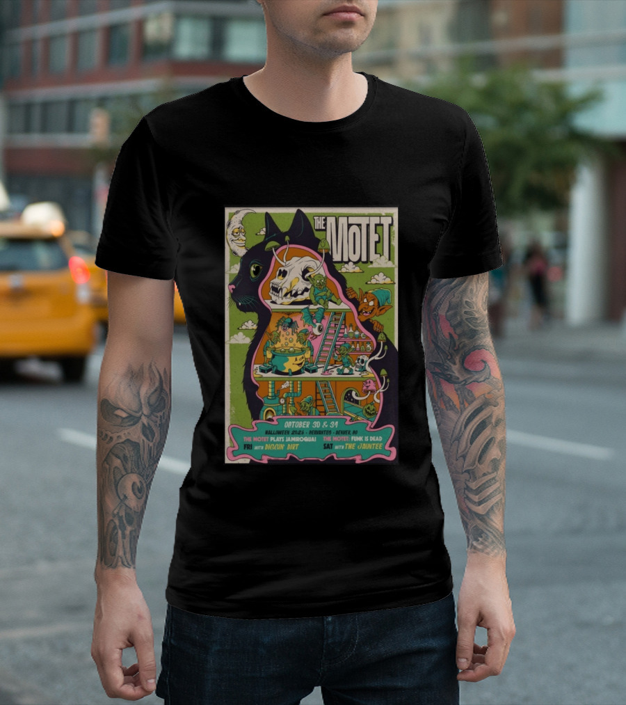 The Motet Halloween 2026 Denver October 30 31 Jamiroquai Funk Is Dead Diggin Dirt Jauntee T-Shirt