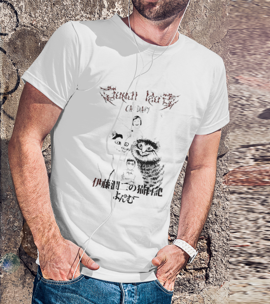 Junji Ito Cat Diary Yon Mu Welcome To House Of Horrors T-Shirt