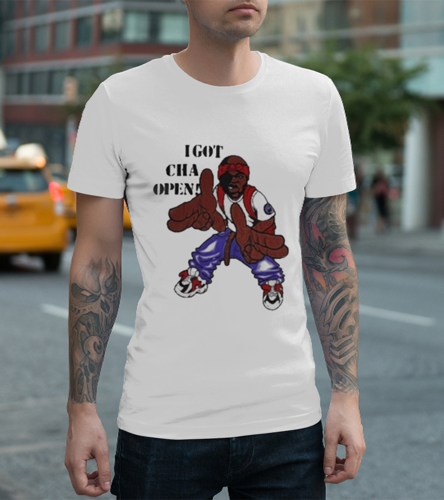 I Got Cha Opin Cartoon Character Graphic Hip Hop T-Shirt
