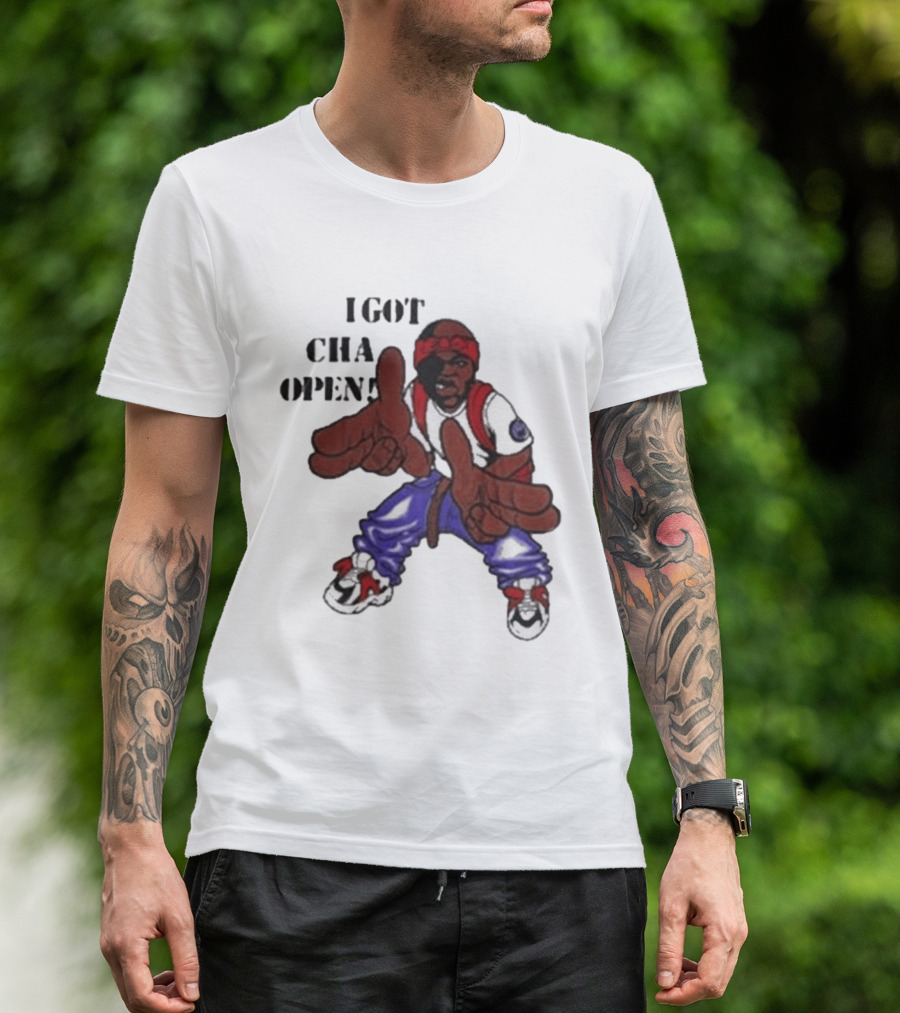 I Got Cha Opin Cartoon Character Graphic Hip Hop T-Shirt
