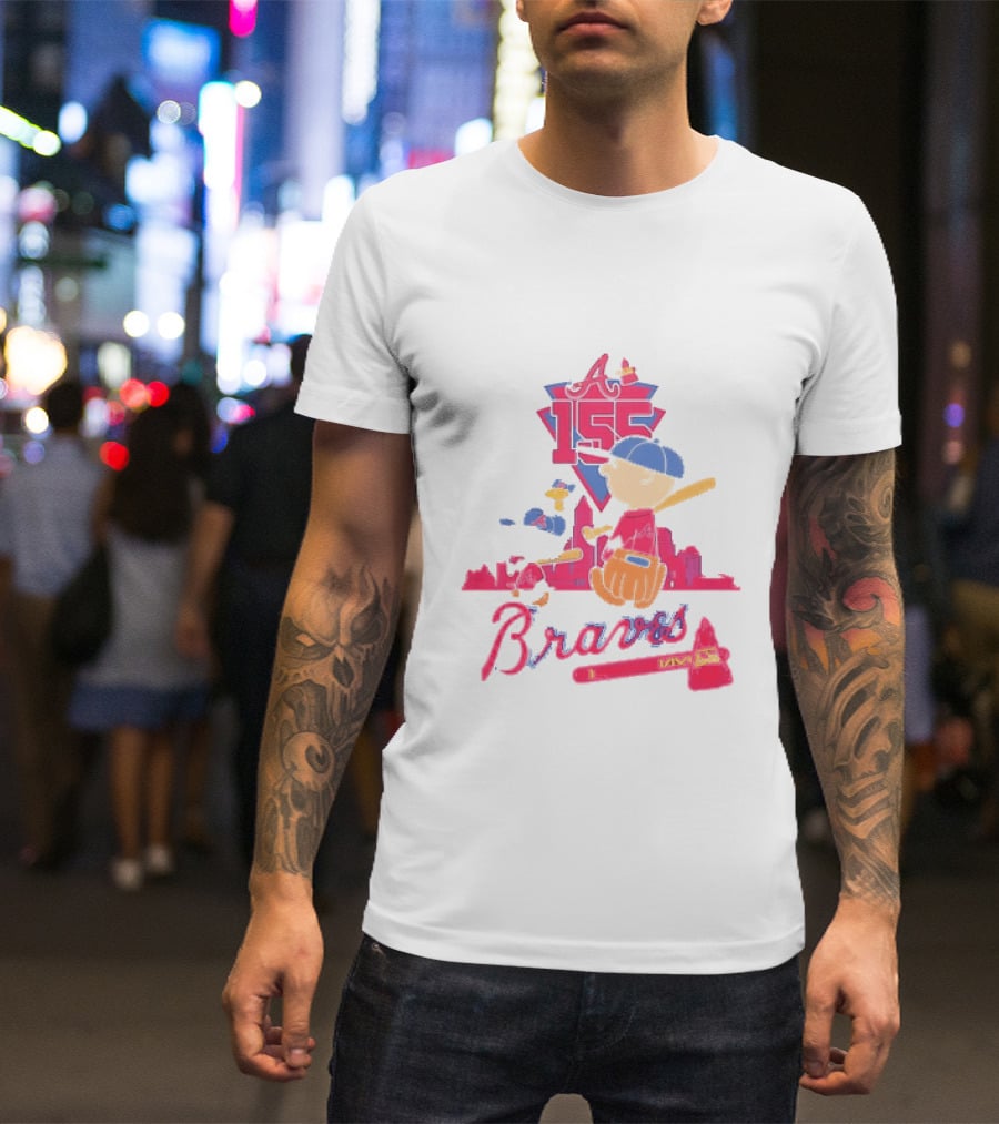 155th Anniversary Atlanta Braves Charlie Brown Snoopy 1871 2026 T-Shirt