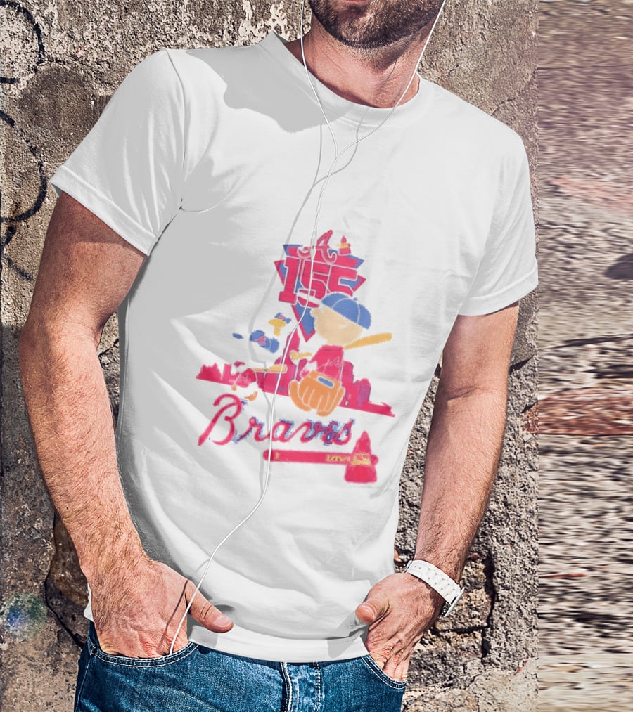 155th Anniversary Atlanta Braves Charlie Brown Snoopy 1871 2026 T-Shirt