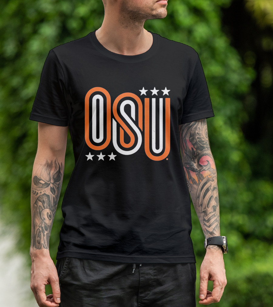 OSU Stars Orange White T-Shirt