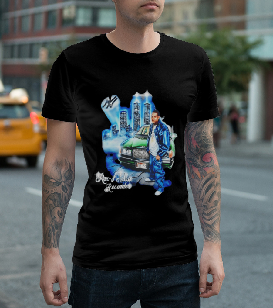 Roc A Fella Records Jay Z Bentley Twin Towers T-Shirt