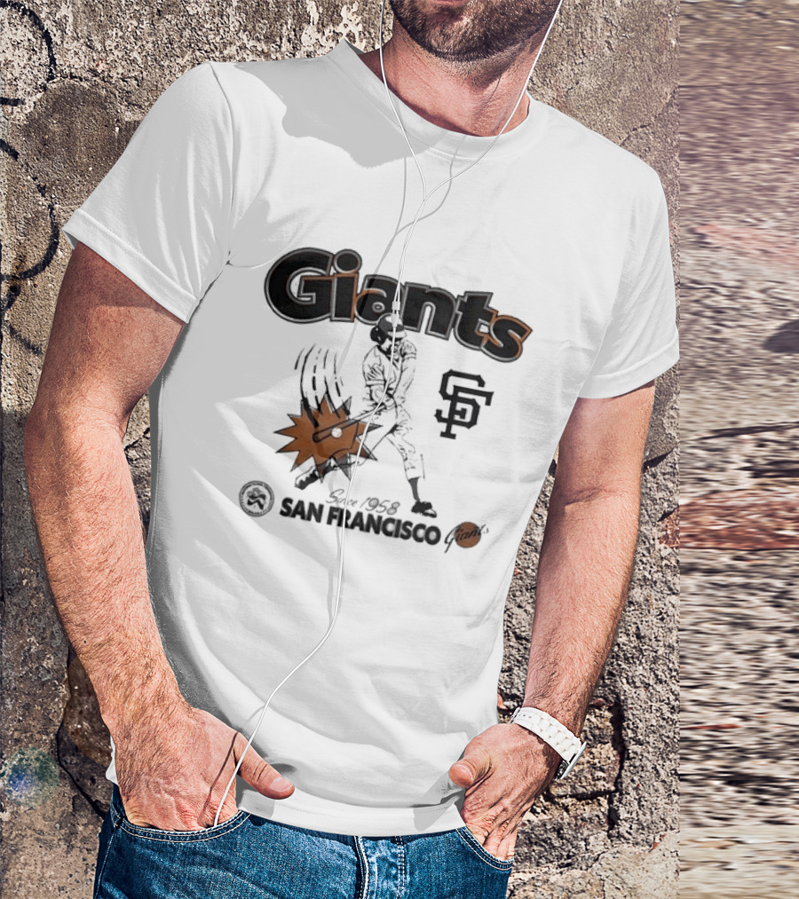 San Francisco Giants Since 1958 National League Centennial Baseball Giants SF T-Shirt