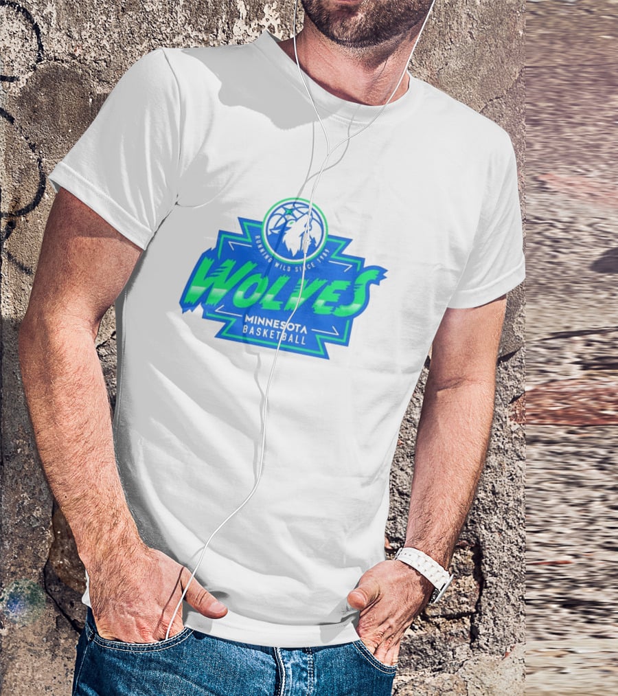 Wolves Minnesota Basketball Running Wild Since 1989 T-Shirt