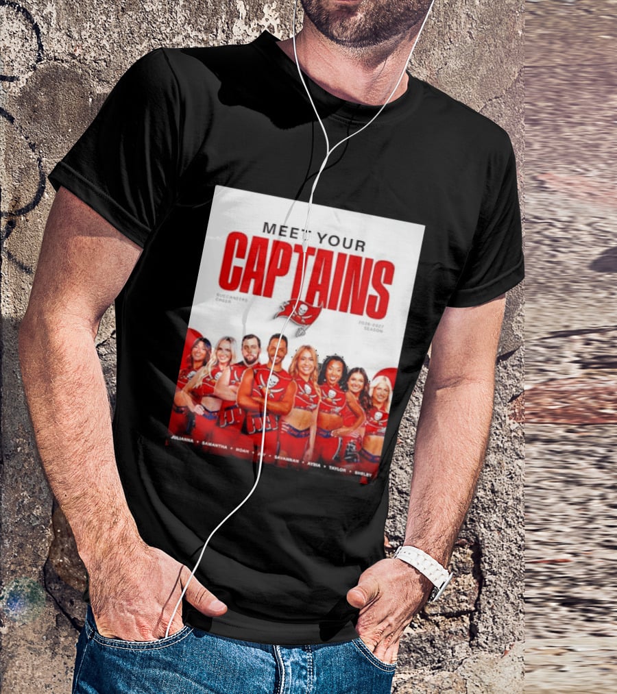 Meet Your Tampa Bay Buccaneers Cheer Captains 2026 2027 Season T-Shirt