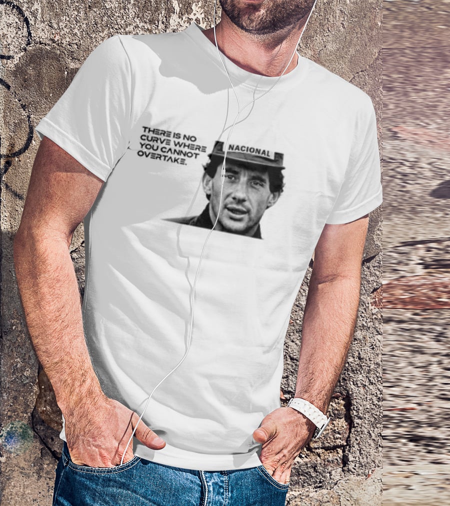 Neymar Ayrton Senna No Curve Where You Cannot Overtake Brazilian Legends T-Shirt