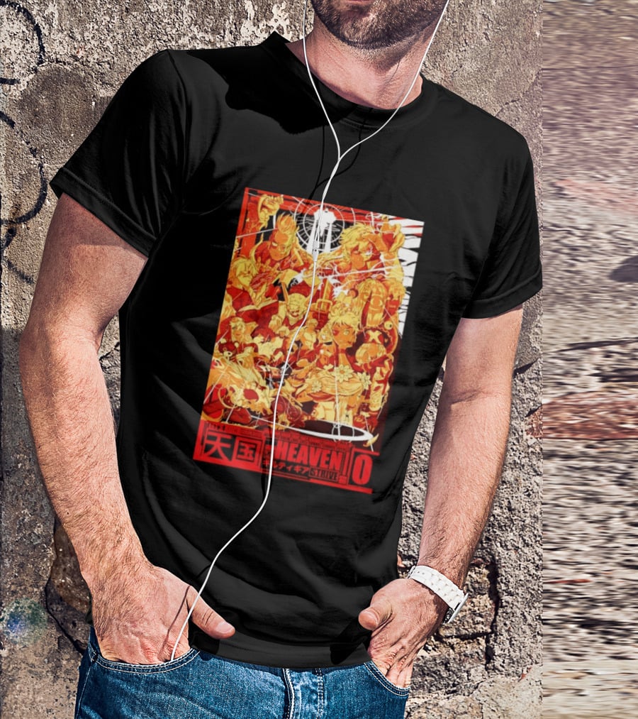 Guilty Gear Strive Characters Sol Badkai Ky Kiske May Ramlethal Heaven 10 Japanese T-Shirt