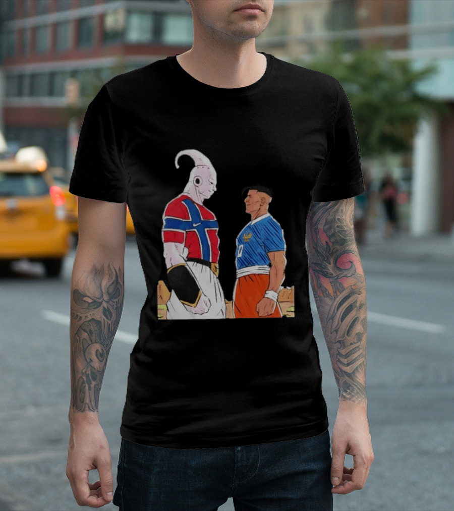 Norway Haaland Versus Mbappe France Dragon Ball Z T-Shirt