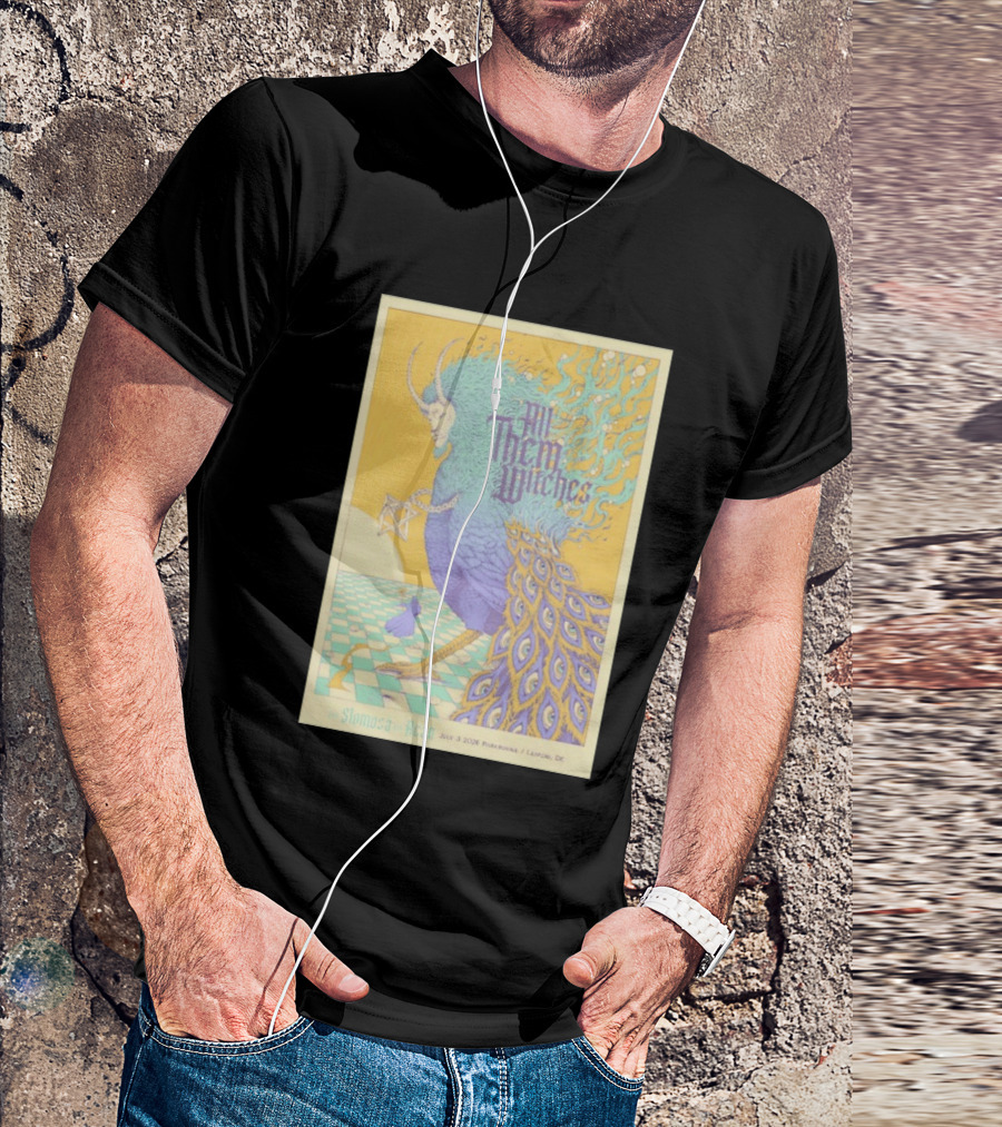 All Them Witches July 3 2026 Parkbuhne Leipzig DE Vintage With Slomosa And Rezn T-Shirt