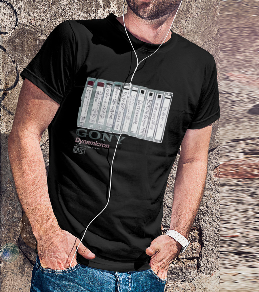 BEASTIE Glasgow 1999 Gony Dynamicron VHS Collection T-Shirt