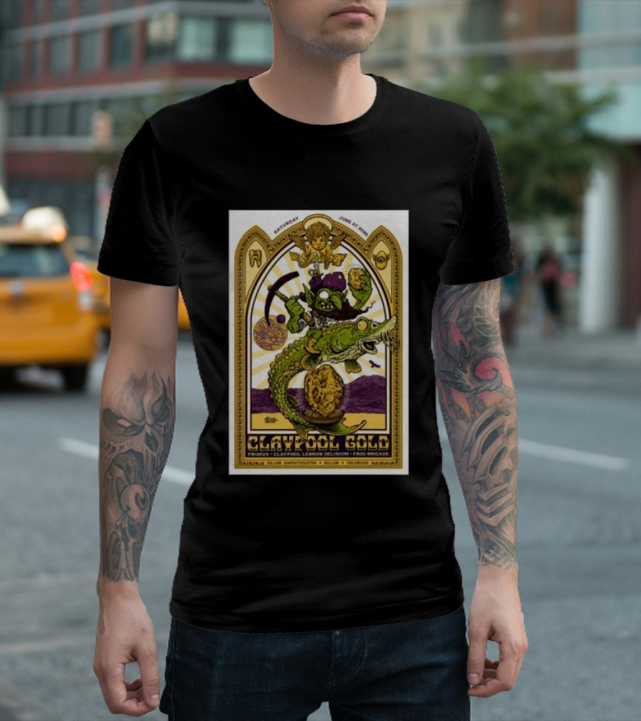 Primus Claypool Lennon Delirium Frog Brigade Dillon Amphitheater June 27 2026 T-Shirt