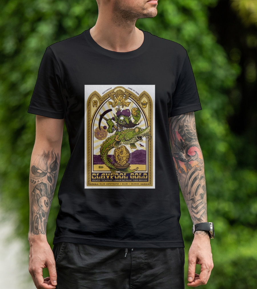 Primus Claypool Lennon Delirium Frog Brigade Dillon Amphitheater June 27 2026 T-Shirt