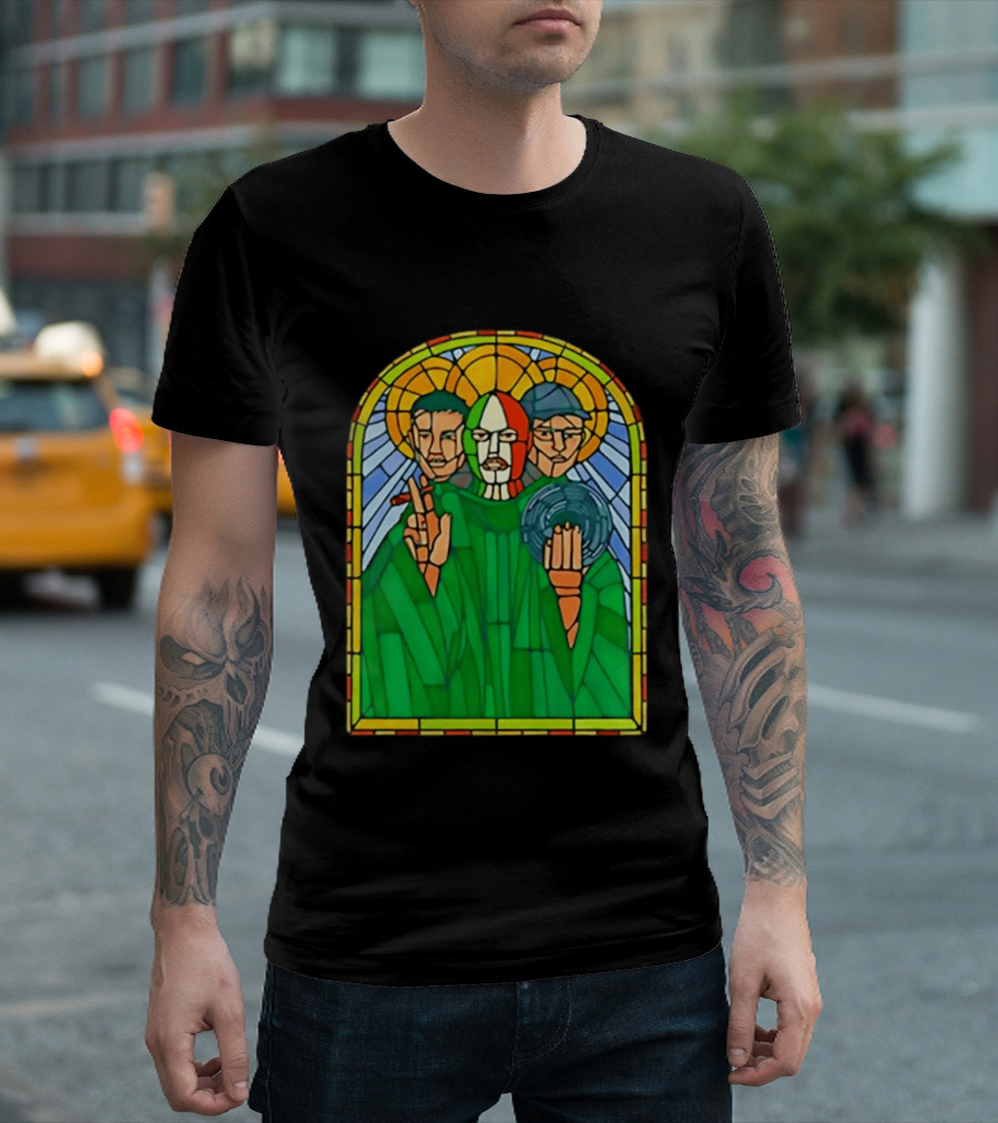Conor McGregor Khabib Nurmagomedov Dustin Poirier MMA Ultimate Fighting Stained Glass T-Shirt