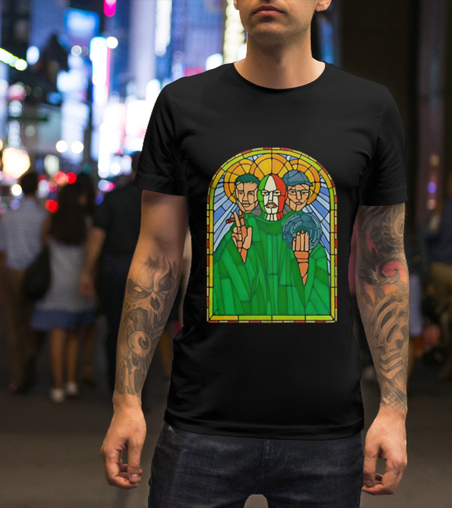 Conor McGregor Khabib Nurmagomedov Dustin Poirier MMA Ultimate Fighting Stained Glass T-Shirt