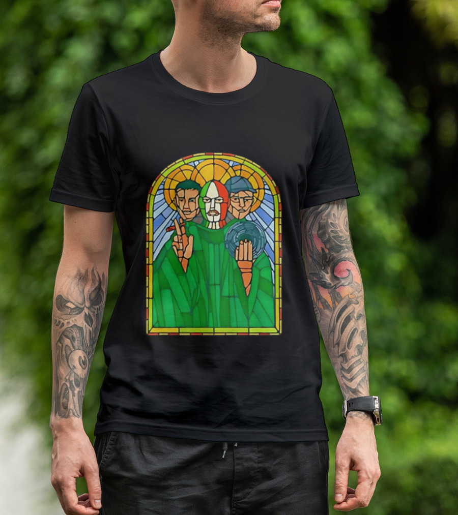 Conor McGregor Khabib Nurmagomedov Dustin Poirier MMA Ultimate Fighting Stained Glass T-Shirt