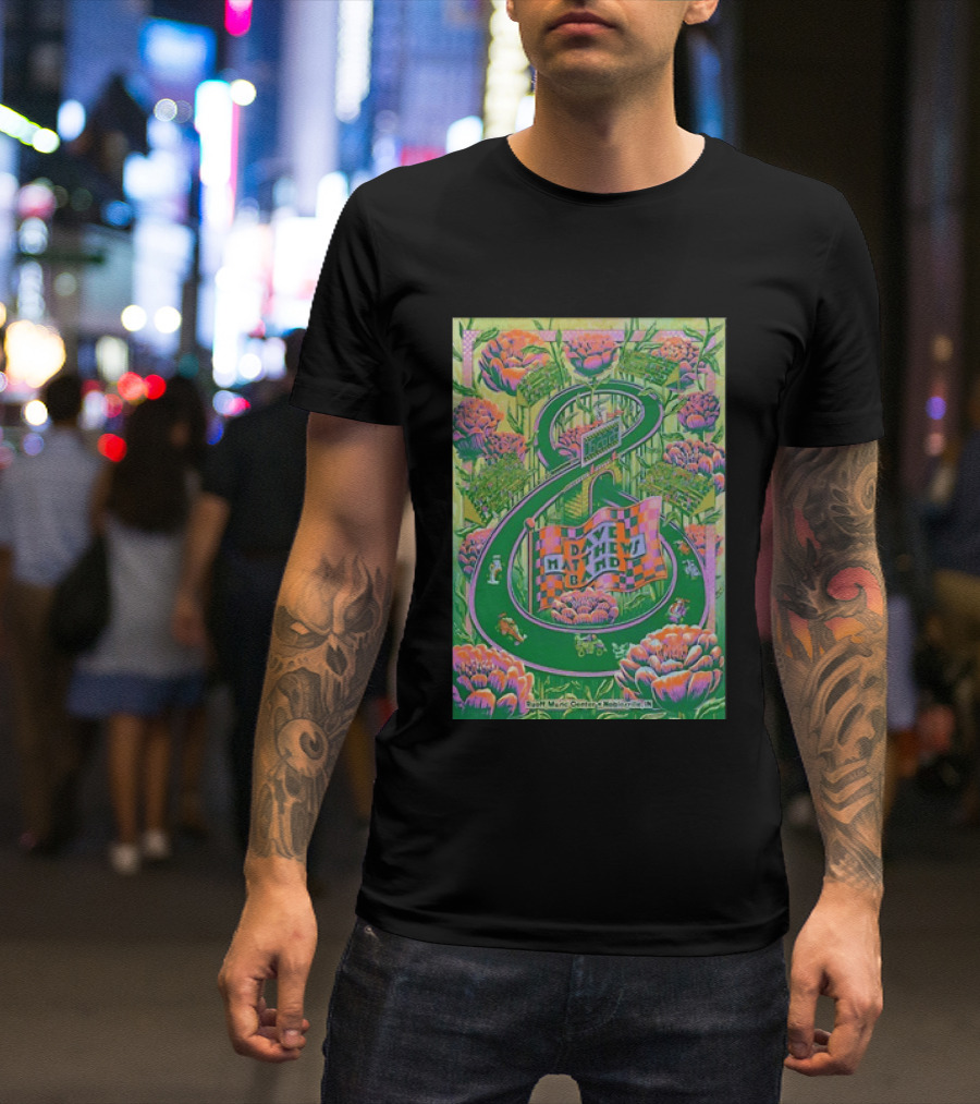 Dave Matthews Band Jun 26th 2026 Ruoff Music Center Noblesville IN Vibrant With Floral And Racing T-Shirt