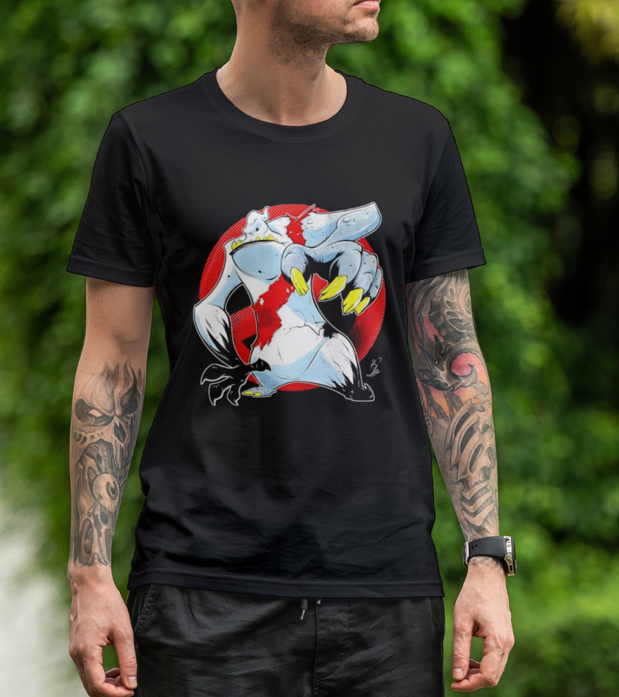 Stay Puft Marshmallow Man Angry Kaiju Ghostbusters Monster Claws T-Shirt