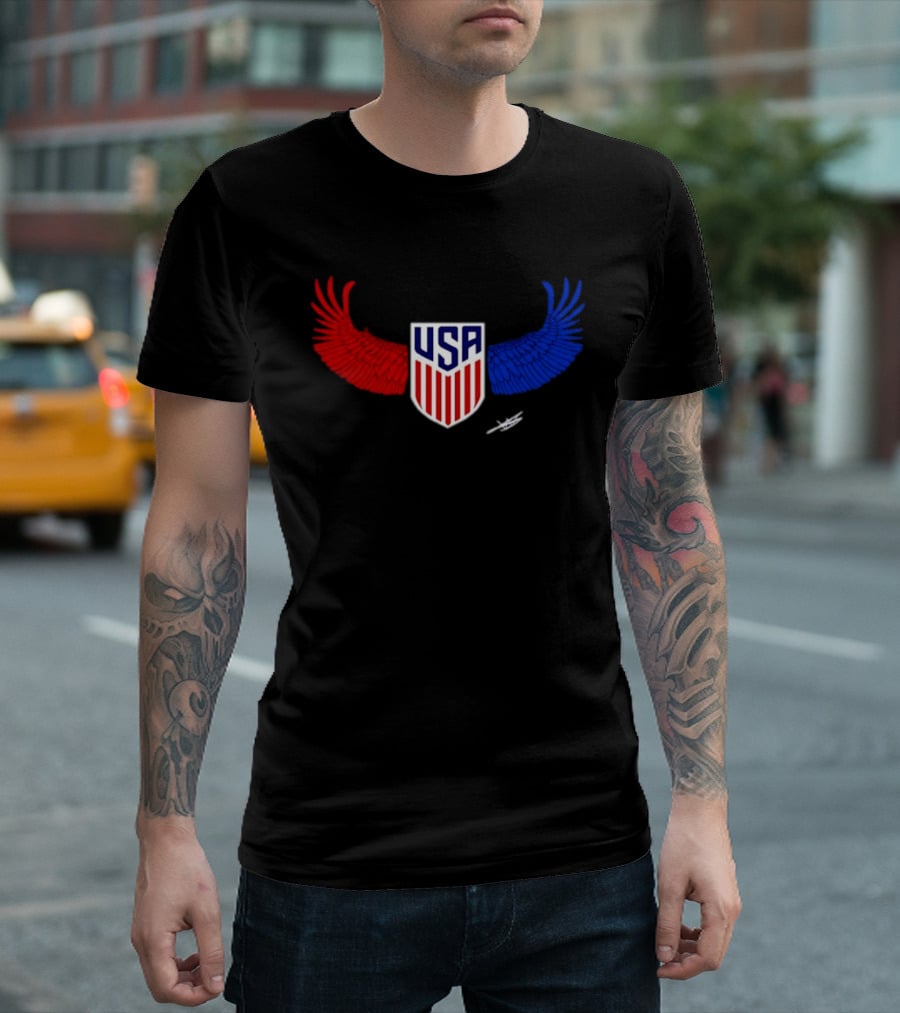 USA Wings Shield United States Men National Team T-Shirt