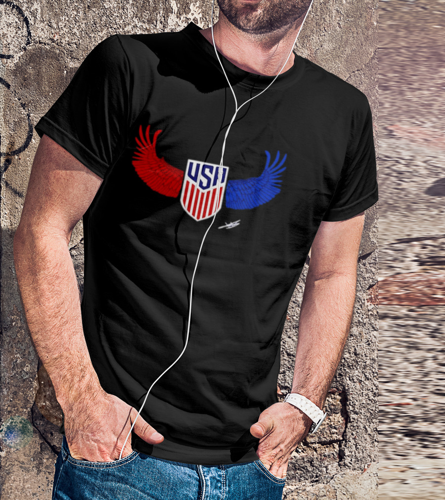 USA Wings Shield United States Men National Team T-Shirt