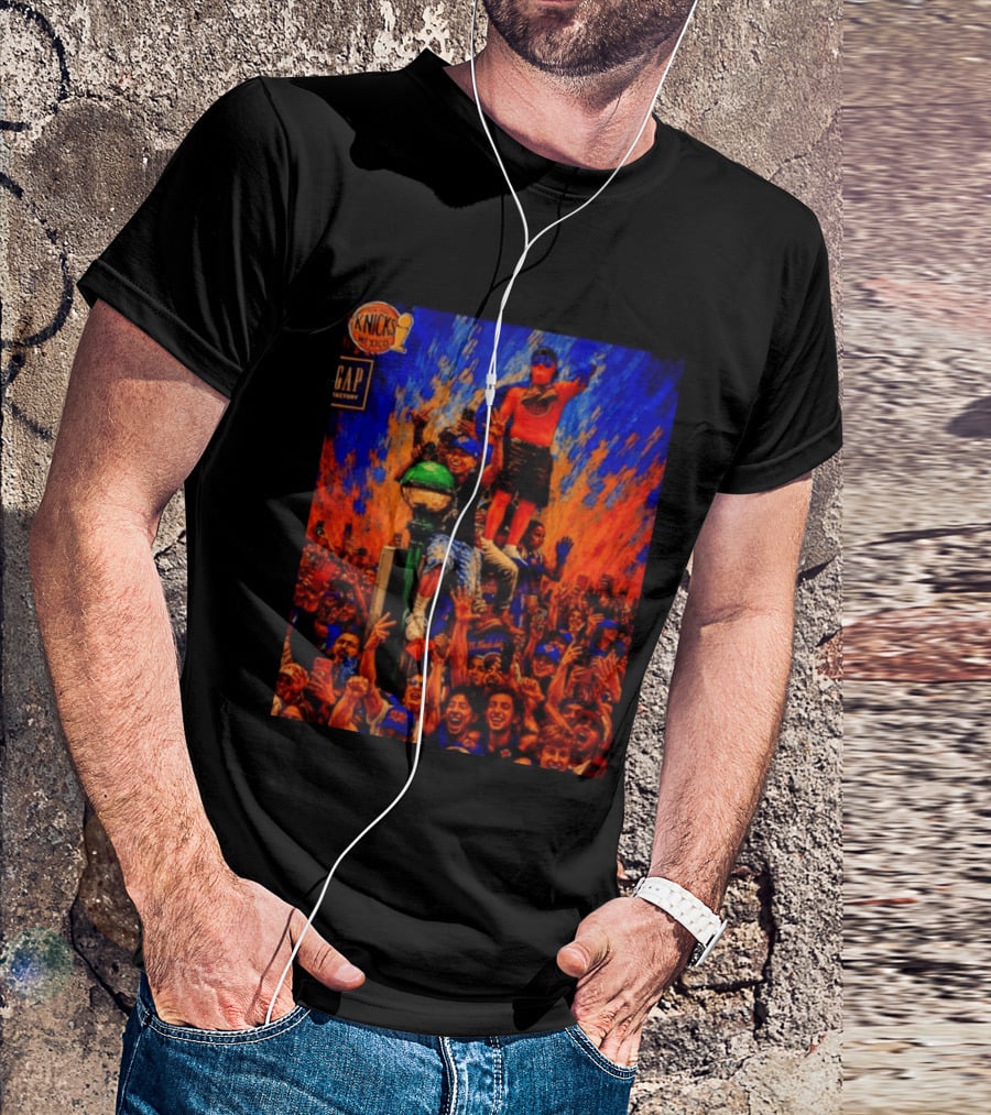 Knicks Fans Celebration New York Subway Graffiti Mexico NBA T-Shirt