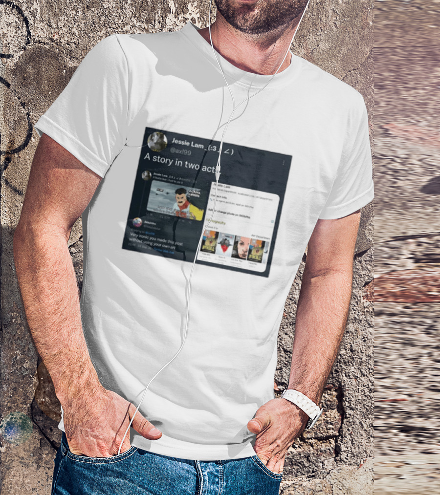 Jessie Lam A Story In Two Acts Tweet Comic Art Reference T-Shirt