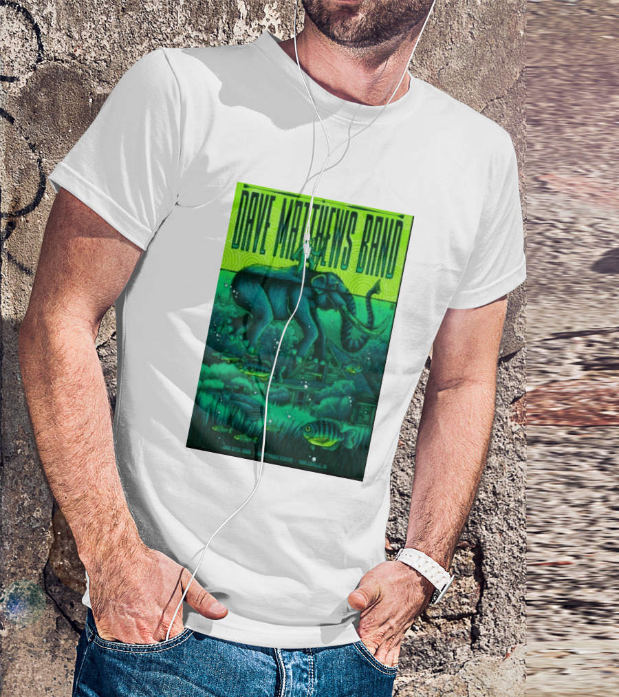 Dave Matthews Band Noblesville IN June 27 2026 Frog Elephant Lillypad Dreamscape T-Shirt