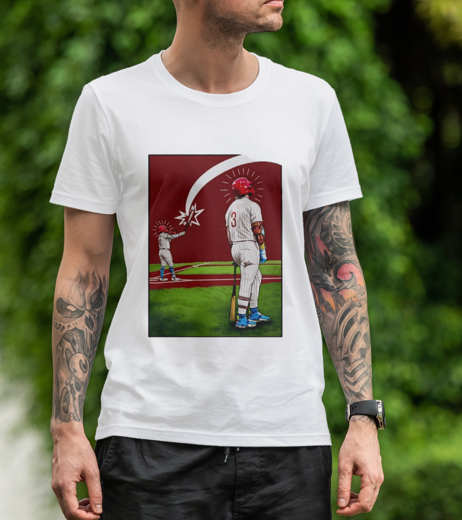 Kyle Schwarber Bryce Harper Philadelphia Phillies MLB Baseball Players T-Shirt