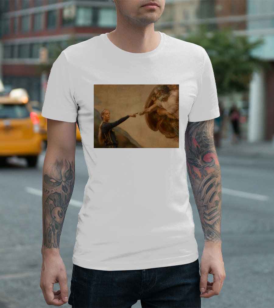 Creation Of Adam Indiana Fever Basketball Player T-Shirt