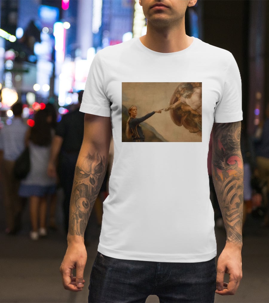 Creation Of Adam Indiana Fever Basketball Player T-Shirt