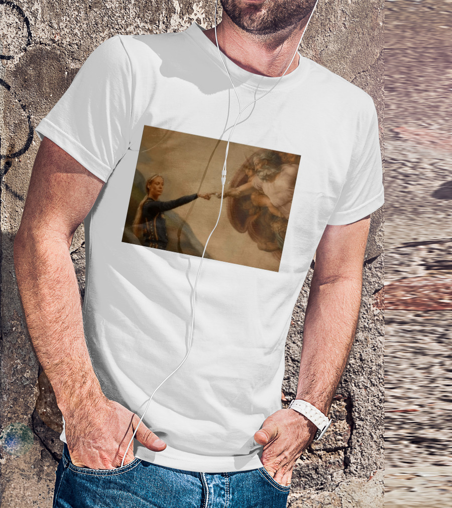 Creation Of Adam Indiana Fever Basketball Player T-Shirt