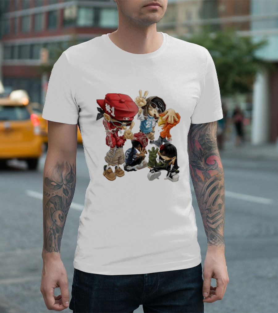 #1 Two Five Hip Hop Street Culture Characters Fashion T-Shirt