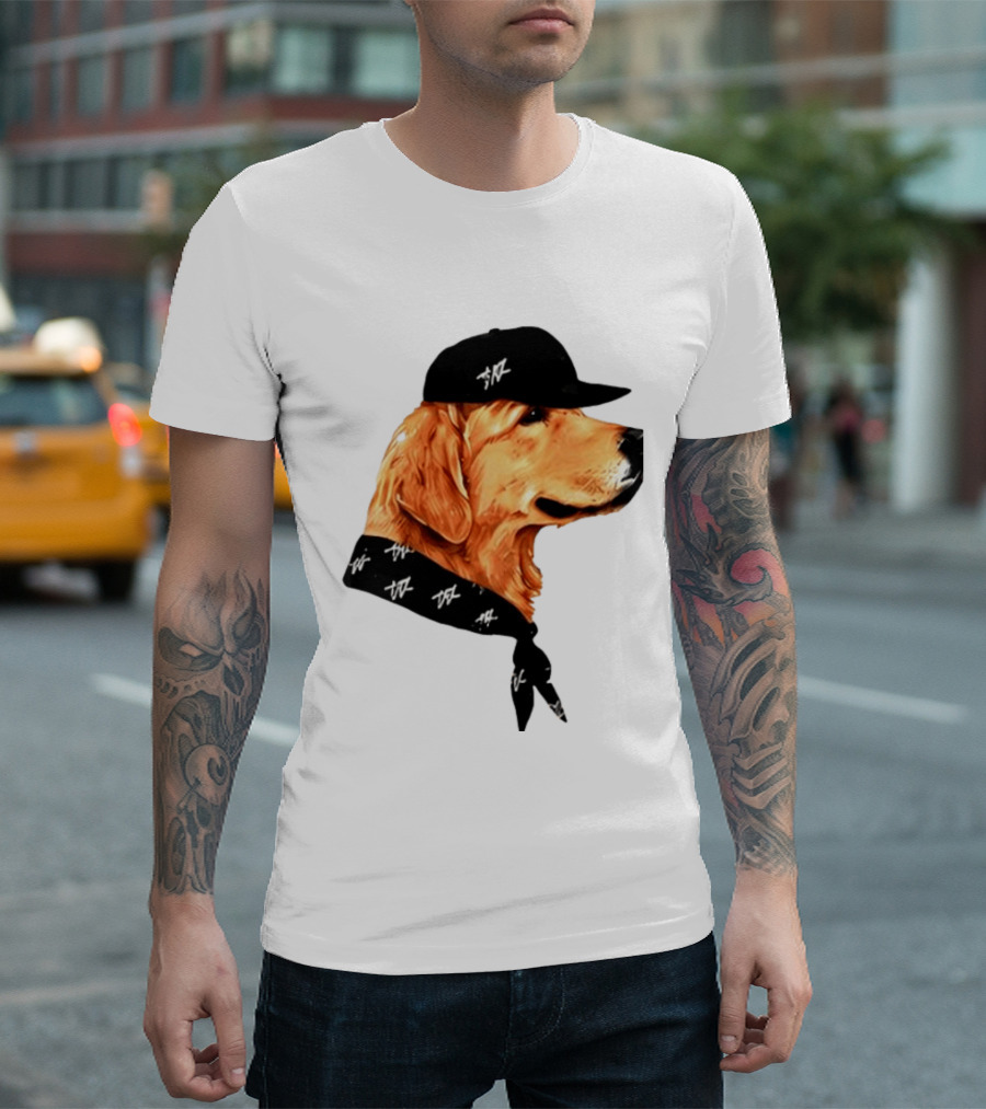 Ashton Kutcher Good Boy Dog Cap Bandana T-Shirt