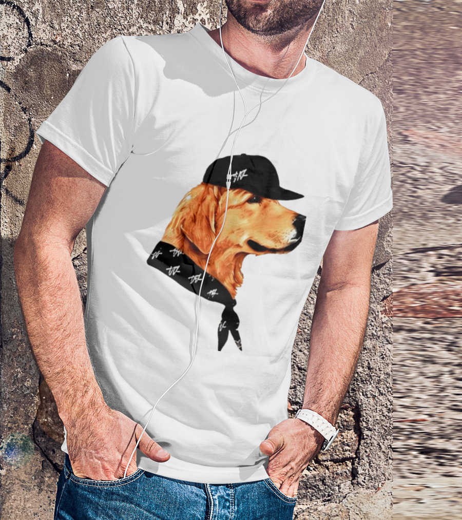 Ashton Kutcher Good Boy Dog Cap Bandana T-Shirt