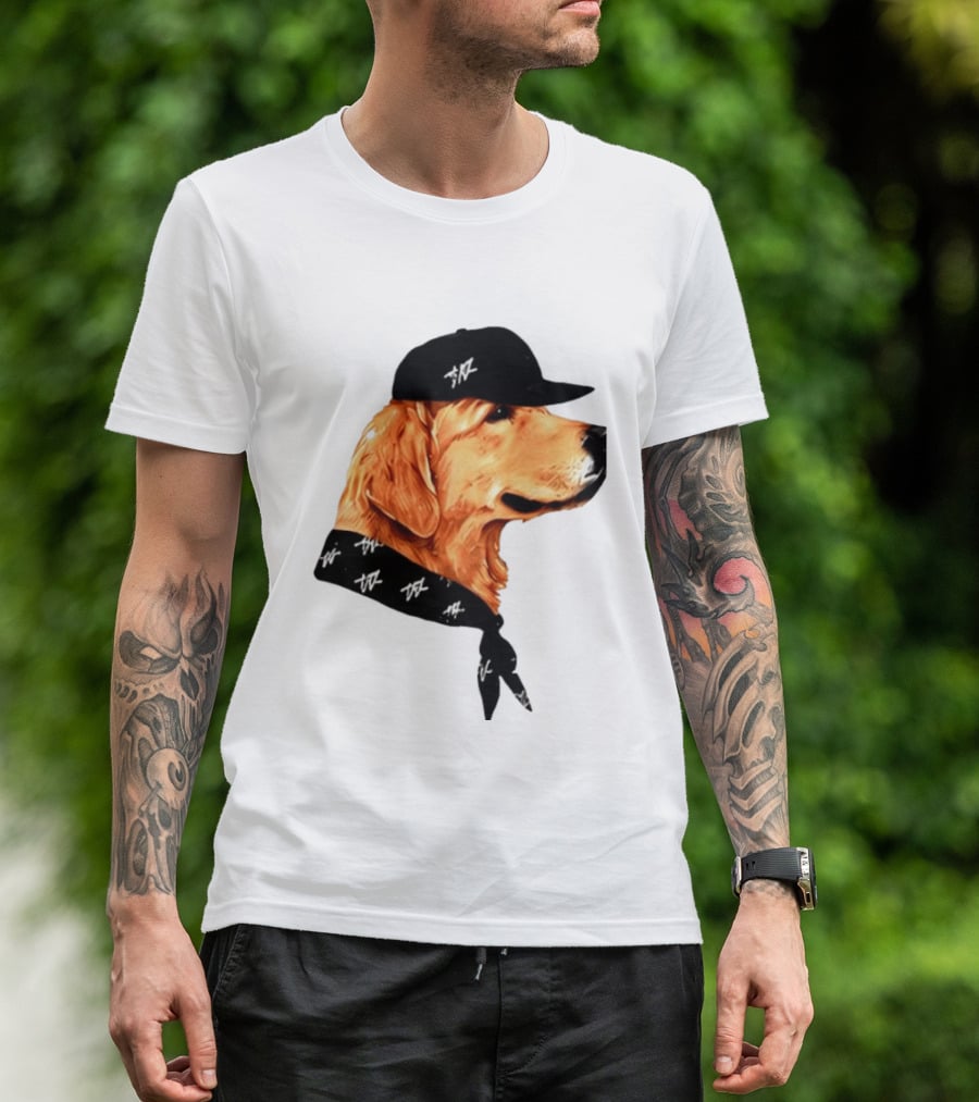 Ashton Kutcher Good Boy Dog Cap Bandana T-Shirt