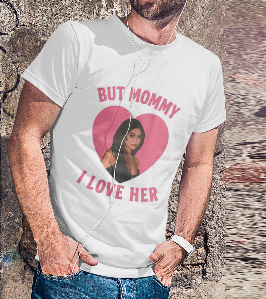 But Mommy I Love Her Pink Heart Design With Mika Abdalla Image T-Shirt