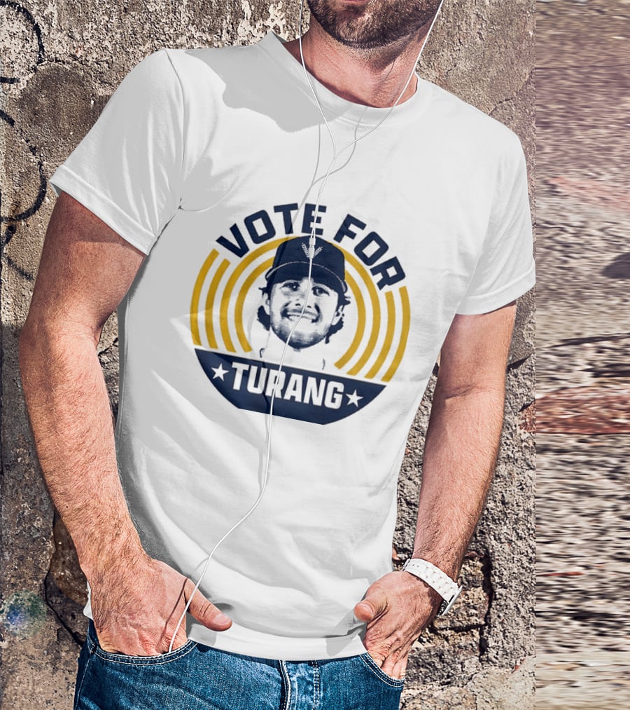Vote For Brice Turang Milwaukee Brewers Baseball MLB Player T-Shirt