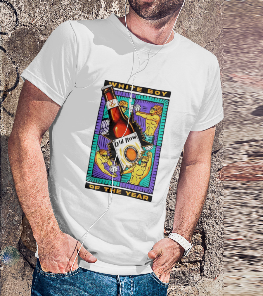 White Boy Of The Year Old Row Admit Nothing Deny Everything Volleyball T-Shirt