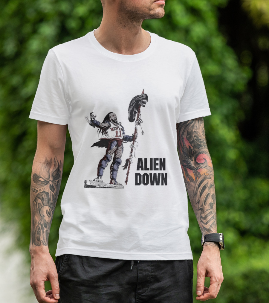 Jalen Brunson Alien Down Knicks Beat Spurs T-Shirt
