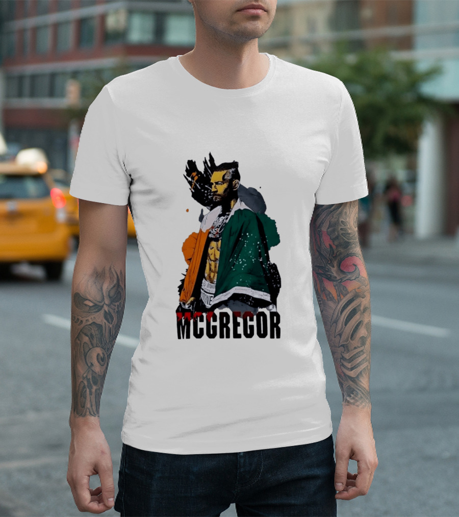 McGregor Irish Flag Warrior In The Cage T-Shirt